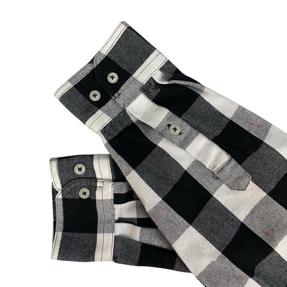 Upcycled Flannel Shirt Shacket Womens 3X NRA Patriot Grunge Patchwork Folk Art - Picture 9 of 16